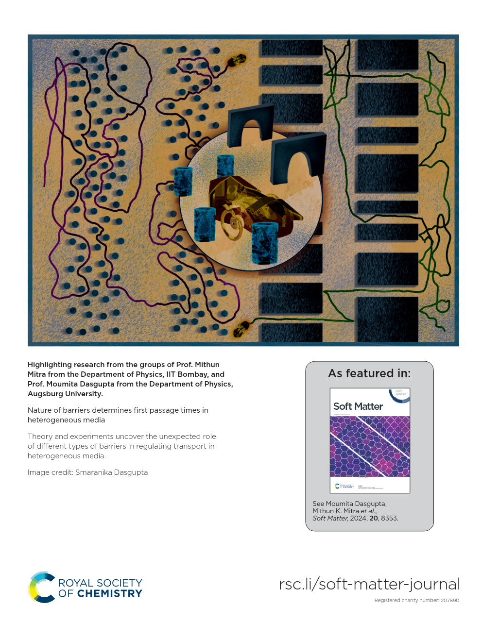 Barriers in heterogeneous media